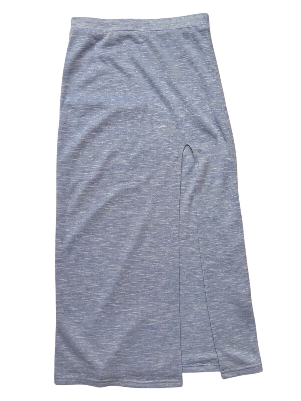 Princess Polly Size 4 Light Blue Beach High Waisted Slit Maxi Pull On Skirt